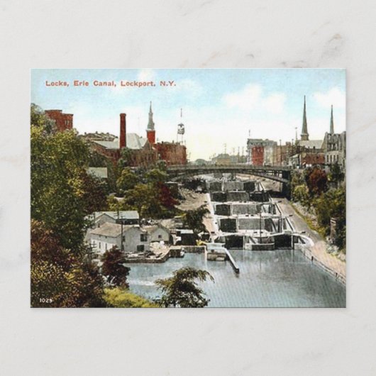 Old Postcard - Lockport, NY, USA Postkarte (Vorderseite)