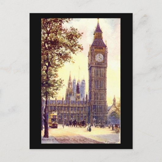 Old Postcard - London, Big Ben Postkarte (Vorderseite)