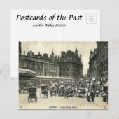Old Postcard - London Bridge Station Postkarte (Vorne/Hinten)