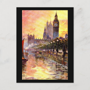 Old Postcard - London, Houses of Parliament Postkarte