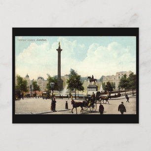Old Postcard - London, Trafalgar Square Postkarte