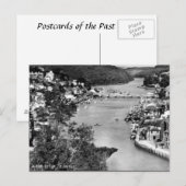 Old Postcard - Looe River, Cornwall, England Postkarte (Vorne/Hinten)