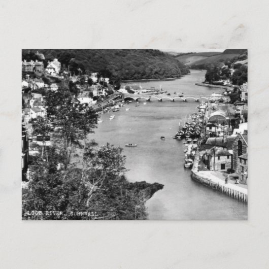 Old Postcard - Looe River, Cornwall, England Postkarte (Vorderseite)