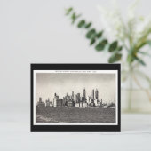 Old Postcard - Lower Manhattan Skyline Postkarte (Stehend Vorderseite)
