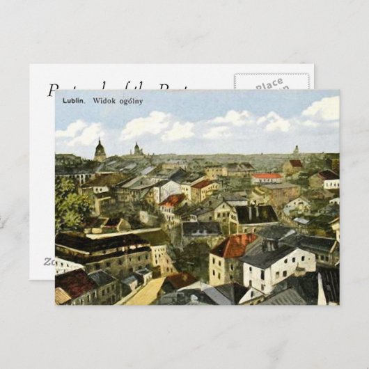 Old Postcard - Lublin, Polen Postkarte (Vorne/Hinten)