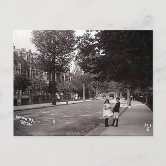 Old Postcard - Lynton Rd, Acton, London Postkarte (Vorderseite)