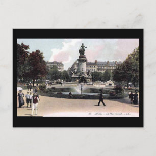 Old Postcard - Lyon, Frankreich - Place Carnot Postkarte