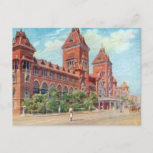 Old Postcard - Madras (Chennai), Indien Postkarte (Vorderseite)