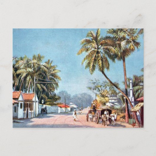 Old Postcard - Madras (Chennai), Indien Postkarte (Vorderseite)