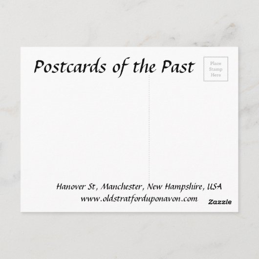 Old Postcard - Manchester, New Hampshire, USA Postkarte (Rückseite)