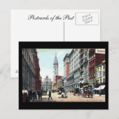 Old Postcard, Market St., Philadelphia, 1909 Postkarte (Vorne/Hinten)