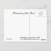 Old Postcard, Market St., Philadelphia, 1909 Postkarte (Rückseite)