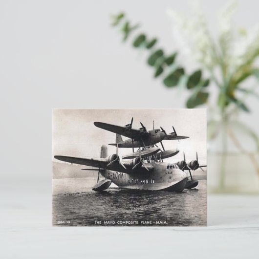 Old Postcard - Mayo "Maia" Composite Flugzeug Postkarte (Stehend Vorderseite)