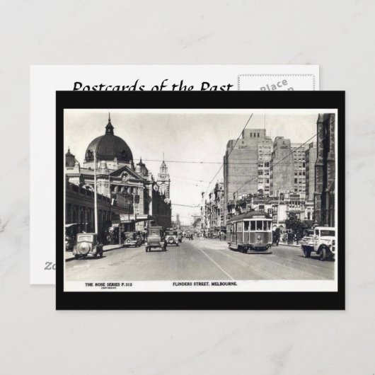 Old Postcard - Melbourne, Australien Postkarte (Vorne/Hinten)