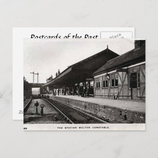 Old Postcard - Melton Constable Station, Norfolk Postkarte (Vorne/Hinten)