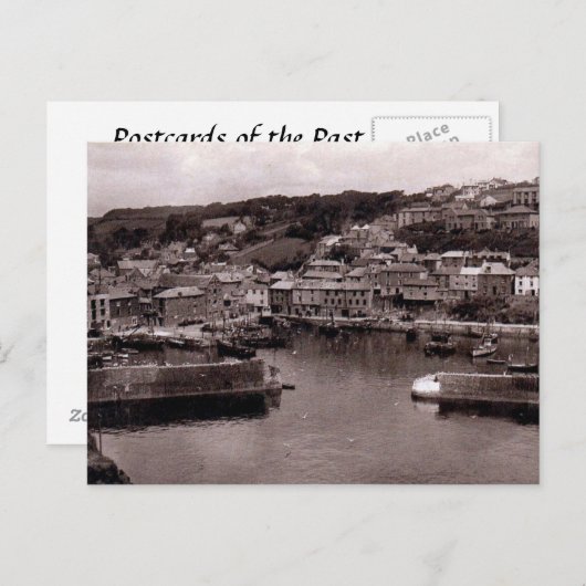 Old Postcard - Mevagissez, Cornwall Postkarte (Vorne/Hinten)