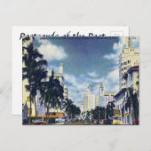 Old Postcard - Miami Beach, Florida, USA Postkarte (Vorne/Hinten)