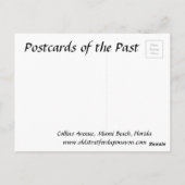 Old Postcard - Miami Beach, Florida, USA Postkarte (Rückseite)