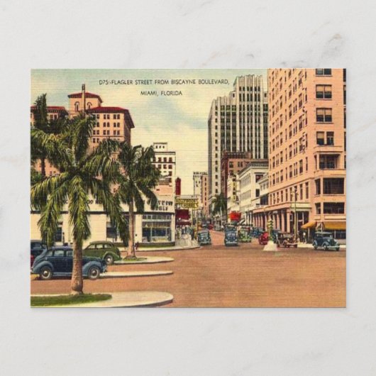 Old Postcard - Miami, Florida, USA Postkarte (Vorderseite)