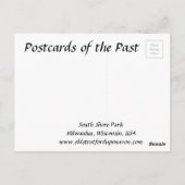 Old Postcard - Milwaukee, Wisconsin, USA Postkarte (Rückseite)