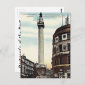 Old Postcard - Monument, City of London Postkarte (Vorne/Hinten)