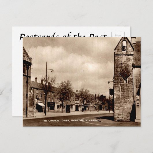 Old Postcard - Moreton-in-Marsh, Gloucestershire Postkarte (Vorne/Hinten)
