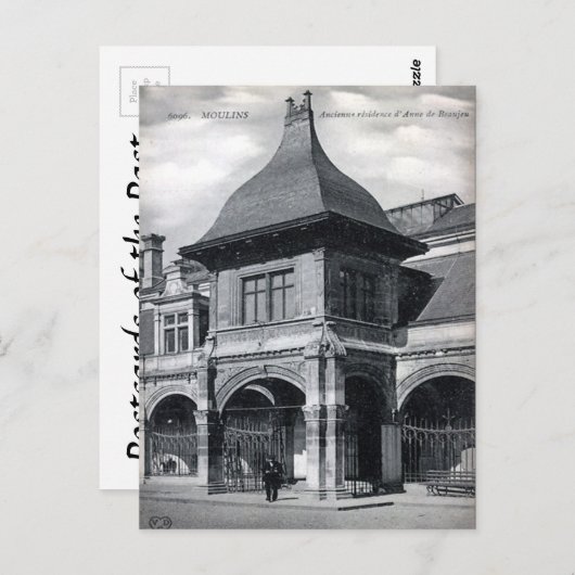 Old Postcard - Moulins, Allier, Frankreich Postkarte (Vorne/Hinten)