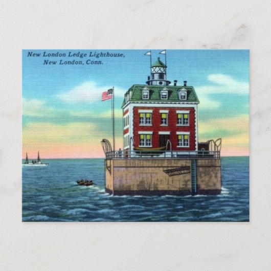 Old Postcard - New London, Connecticut Postkarte (Vorderseite)