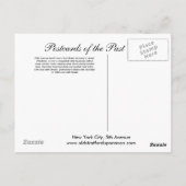 Old Postcard, New York City, 5th Avenue Postkarte (Rückseite)