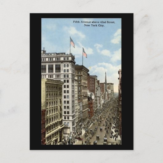 Old Postcard, New York City, 5th Avenue Postkarte (Vorderseite)