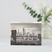 Old Postcard, New York City, Brooklyn Bridge Postc Postkarte (Stehend Vorderseite)