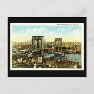 Old Postcard - New York City, Brooklyn Bridge Postkarte