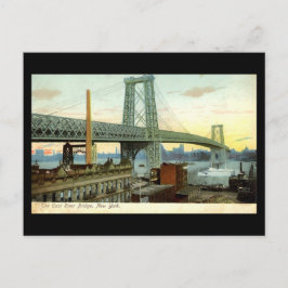Old Postcard, New York City, Williamsburg Bridge Postkarte