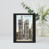Old Postcard, NYC, Trinity und United Reality Postkarte (Stehend Vorderseite)