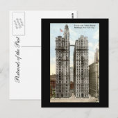 Old Postcard, NYC, Trinity und United Reality Postkarte (Vorne/Hinten)