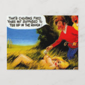 Old Postcard - Old Comic Golf Postcard Postkarte (Vorderseite)