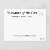 Old Postcard - Paddington Station, London Postkarte (Rückseite)