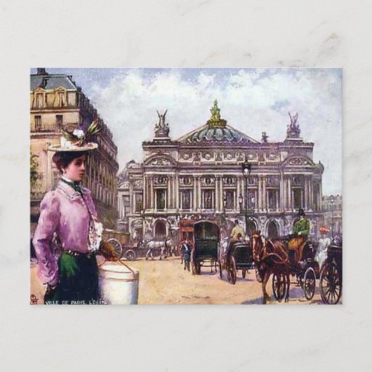 Old Postcard - Paris - l'Opera Postkarte (Vorderseite)