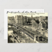 Old Postcard - Paris Metro Postkarte (Vorne/Hinten)