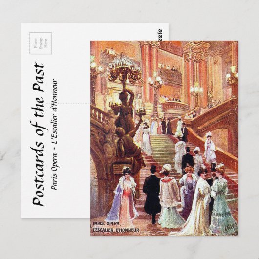 Old Postcard - Paris Opera Postkarte (Vorne/Hinten)