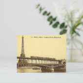 Old Postcard - Paris, Passy - Tour Eiffel Postkarte (Stehend Vorderseite)