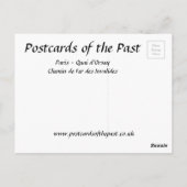 Old Postcard - Paris, Quai d'Orsay Postkarte (Rückseite)