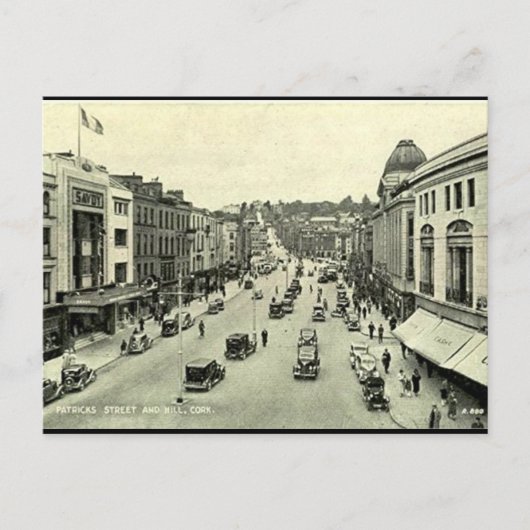 Old Postcard - Patricks St, Cork, Irland Postkarte (Vorderseite)