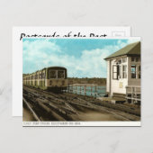Old Postcard - Pier Train, South-on-Sea Postkarte (Vorne/Hinten)