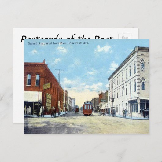 Old Postcard - Pine Bluff, Arkansas, USA. Postkarte (Vorne/Hinten)