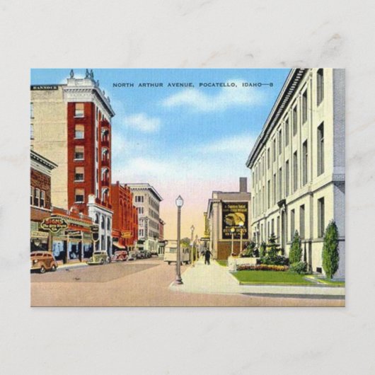 Old Postcard - Pocatello, Idaho, USA Postkarte (Vorderseite)