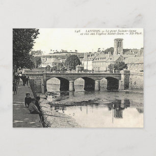 Old Postcard - Pont Sainte-Anne, Lannion, Frankrei Postkarte