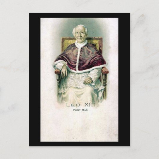 Old Postcard - Pope Leo XIII Postkarte (Vorderseite)