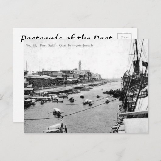 Old Postcard - Port Said, Ägypten Postkarte (Vorne/Hinten)