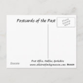 Old Postcard - Post, Halifax, Yorkshire Postkarte (Rückseite)